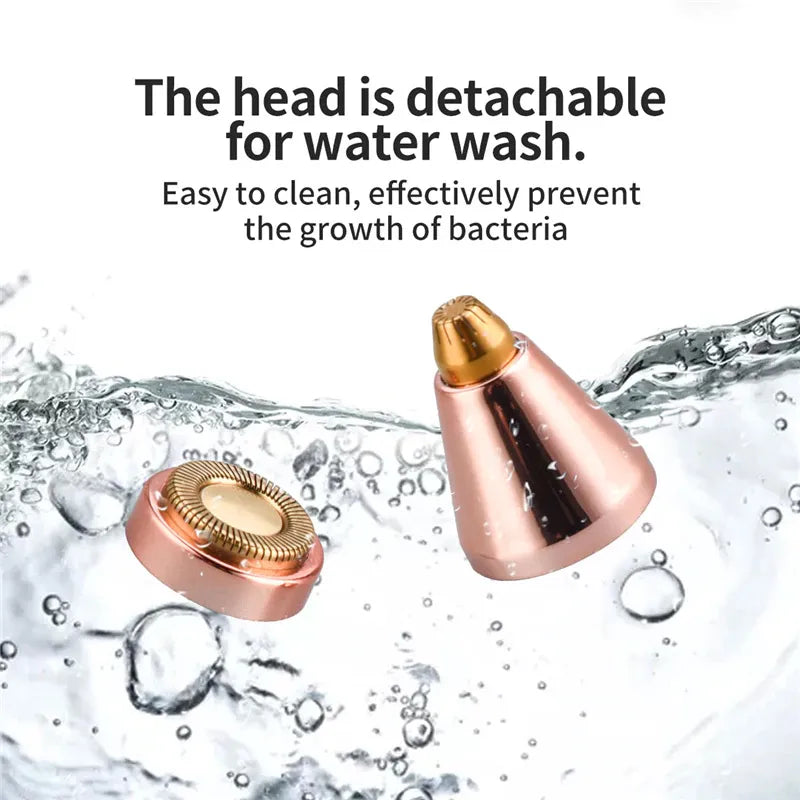 2-in-1 Rechargeable Eyebrow & Face Hair Remover – Gentle & Portable